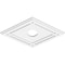 Ekena Millwork Diamond Architectural Grade PVC Ceiling Medallion, 20"W x 13 3/8"H x 3"ID x 7"C x 1"P, One-Piece CMP20X13DD-03000 - alternate 2
